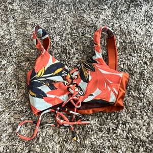 tie-up Maaji bikini top. worn once